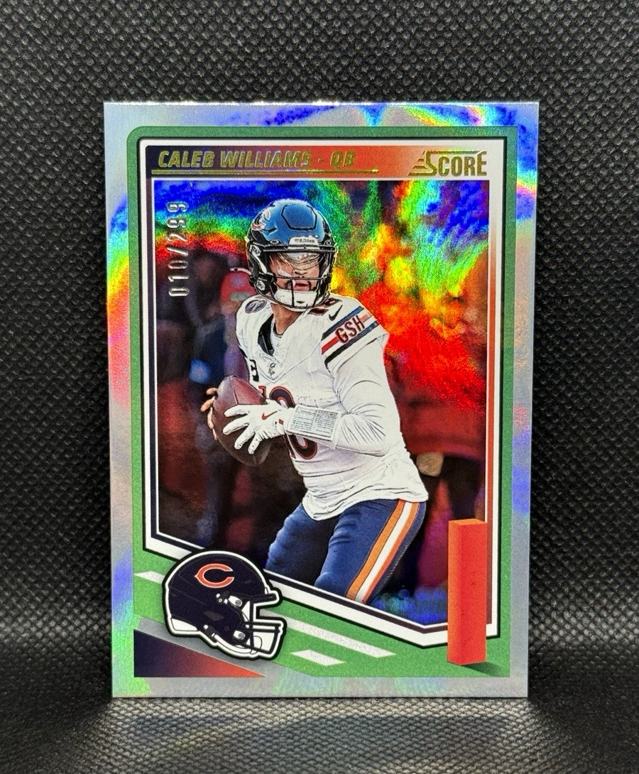 2025 Panini Score - Caleb Williams #107 [Circular]  /299 NM/M