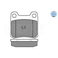 Meyle BremsbeläGe Bremsbelegsatz Hinten FüR Mercedes-Benz C-Klasse Saloon