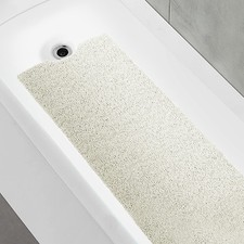 OXTAIL Bathtub Mat Non Slip Shower Soft 40" x 16" Rectangular , White
