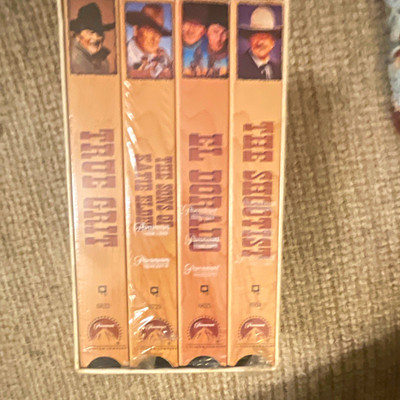 The Duke Collection VHS Box Set 4-Tape Paramount: True Grit, El Dorado NTSC