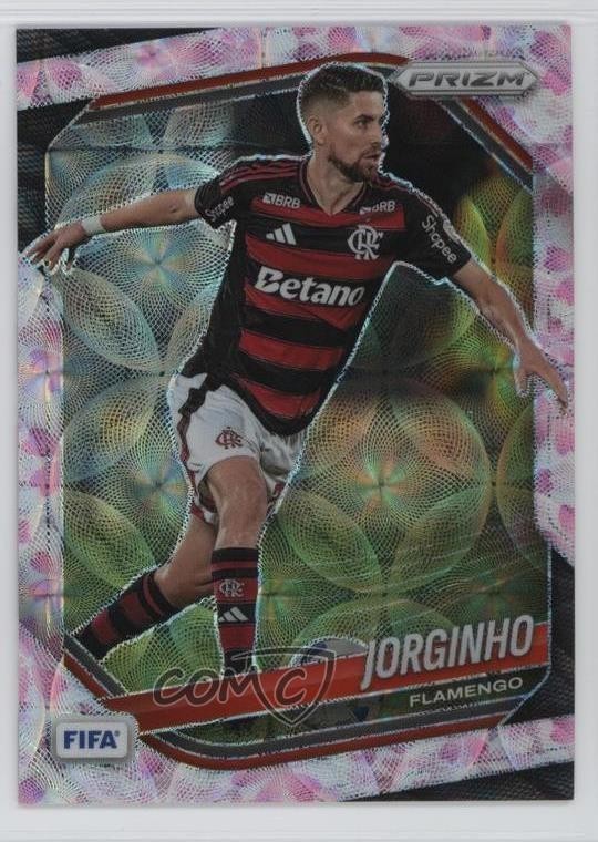 2025-26 Panini Prizm FIFA Choice Cherry Blossom Prizm /28 Jorginho #52 5b1