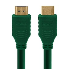 3FT Green HDMI Cable 28AWG High-Speed Male Cord 4K HDTV PS4 PS5 XBOX Gold Plugs