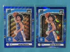 Lot 2 Jared Mccain 2024-25 Panini Donruss Blue Wave Ice Rated Rookie #P-228