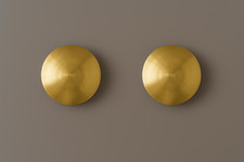 1950's Mid Century Modern Brass Wall Sconce Vintage Stilonovo Pair Unique Lamp