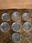 Juego de 7 sartenes para hornear infantiles vintage de aluminio