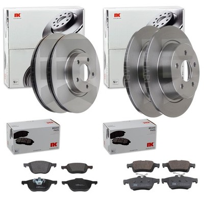 NK BREMSSCHEIBEN + BELÄGE VORNE + HINTEN passend für FORD C-MAX 2 GRAND C-MAX