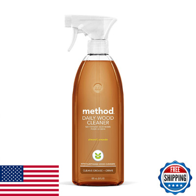 Method Daily Wood Cleaner, Almond, 28 oz Spray (1-Pack) - Dust & Grime Remover