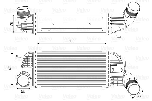 VALEO-OE 818620 Charge Air Cooler for CITROËN,PEUGEOT