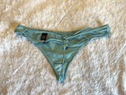 Vintage Victoria’s Secret Women’s V-String Thong Panties Blue Lace Accent S/P — photo 2