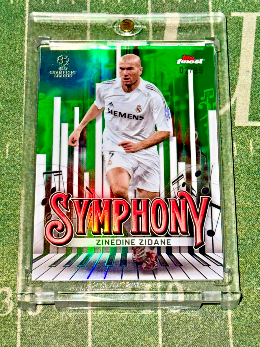 2024-25 Topps Finest UCL Symphony Zinedine Zidane Green Refractor
