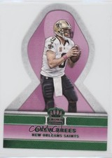 2015 Panini Crown Royale Pink Ribbons Die-Cuts Green Drew Brees #PR18 no9
