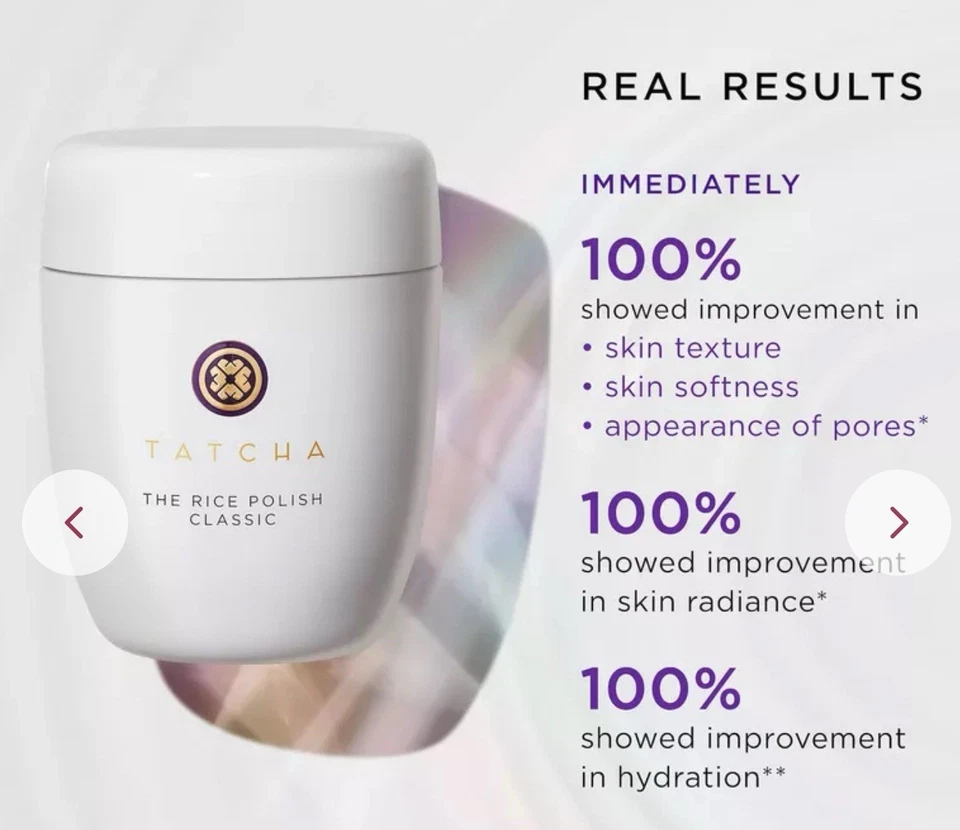 TATCHA Polished Classic Rice Enzyme Powder 0.35 OZ Deluxe Mini - NIB - SEALED! - Image 3 of 4