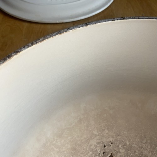 Le Creuset 28 Dutch Oven - Gusseisen - 7,25 qt - Beige Creme Emaille - Frankreich - Bild 14 von 23