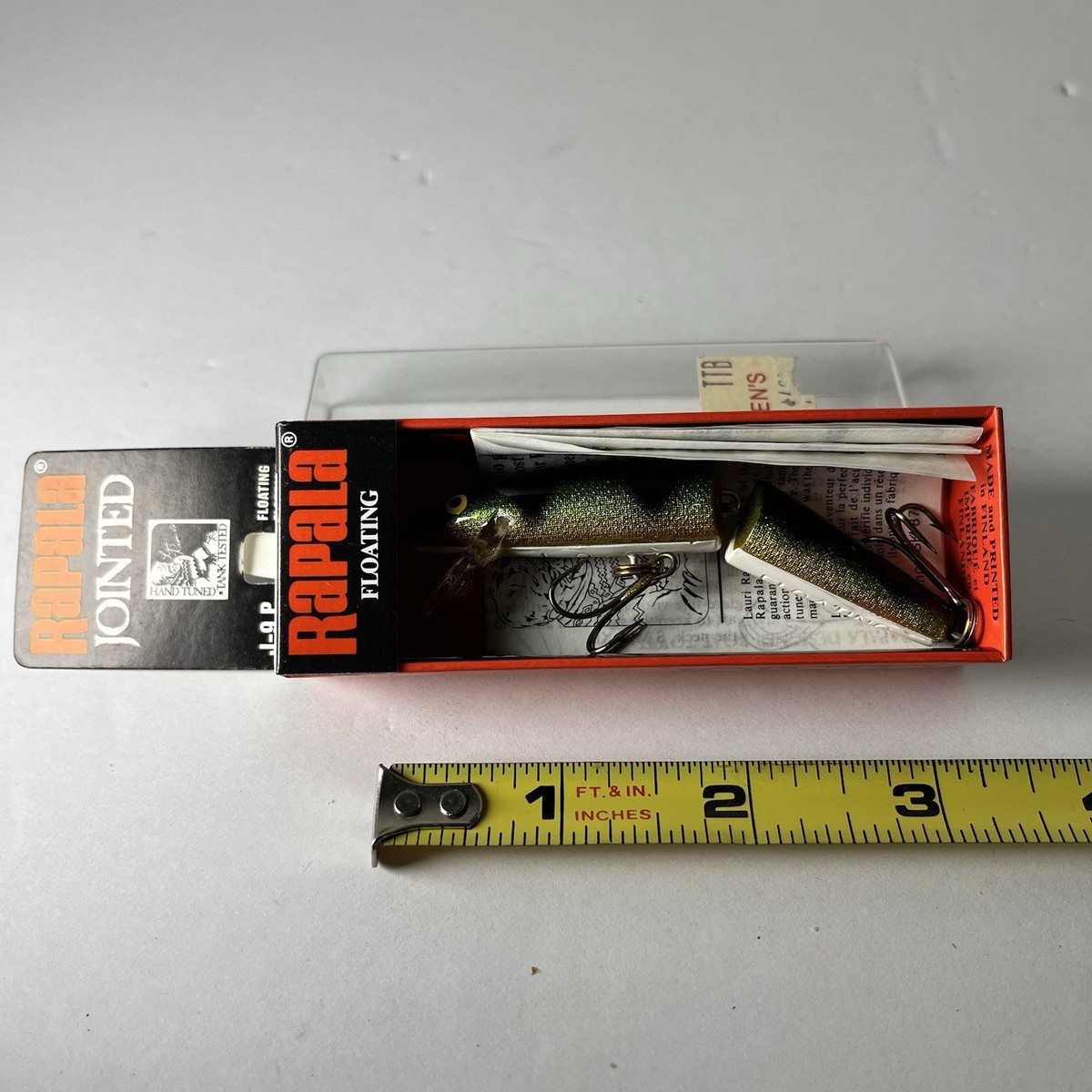 Leurre de pêche vintage Rapala Floating Jointed Wobbler Finland dans