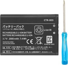 Rechargeable Battery Replacement for Nintendo 3DS CTR-003 CTR-001 2000mAh 3.7v