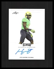 2014 Ifo Ekpre-Olomu Rookie Auto Leaf Draft Refractor #BA-IEO Cleveland Browns