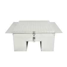 Caja de herramientas para camión 30"x24"x12" en marco entre rieles de marco de camión remolque almacenamiento SL