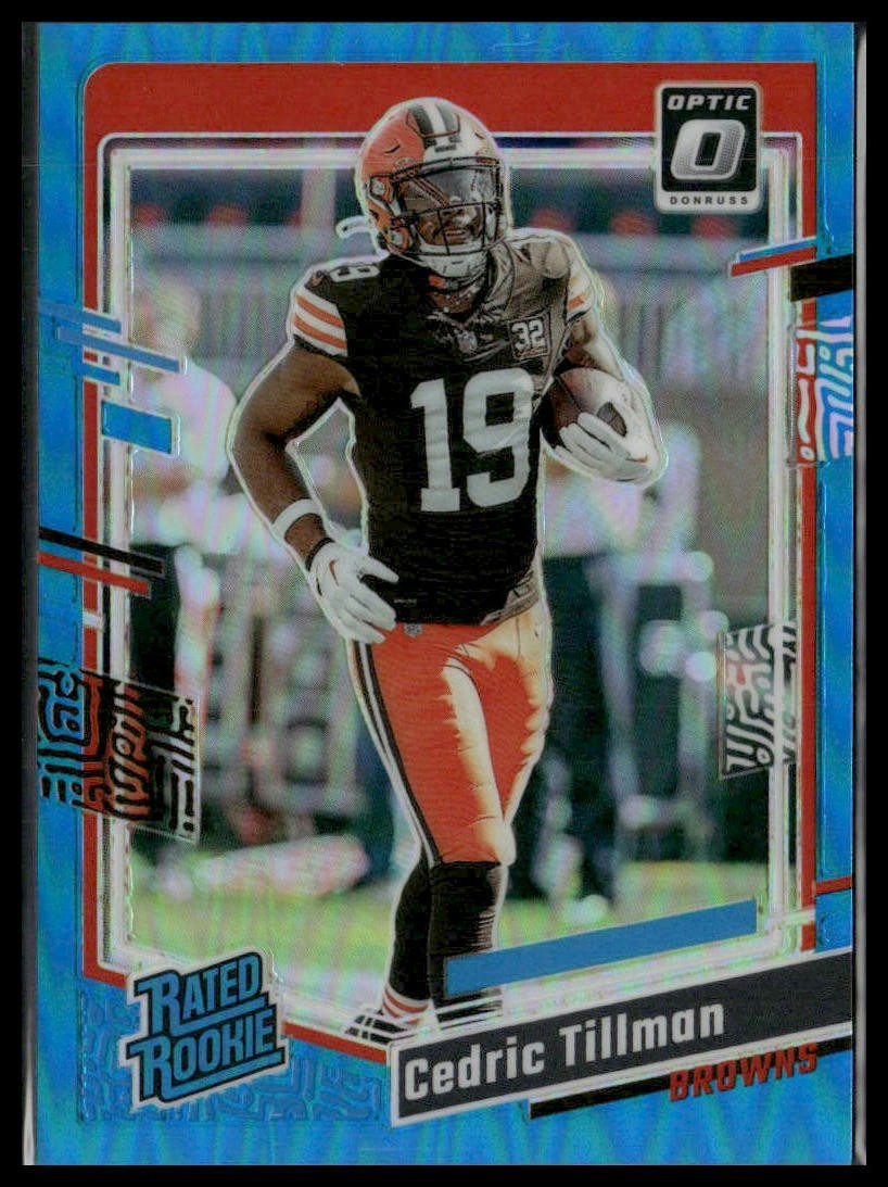 2023 Donruss Optic #224 Cedric Tillman Aqua #/299