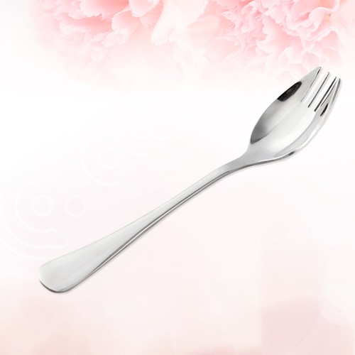 Dual Purpose Fork and Spoon Camping Work Long Handle Spork Stainless Steel - Picture 8 of 12