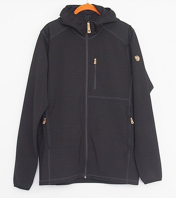 Fjallraven Keb Fleece Hoodie M Mens Jacket Black Size L