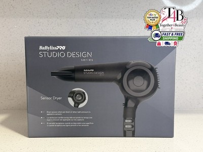 BaByliss PRO Studio Design Series The Sensor Dryer Hair Blow Black 1875W New