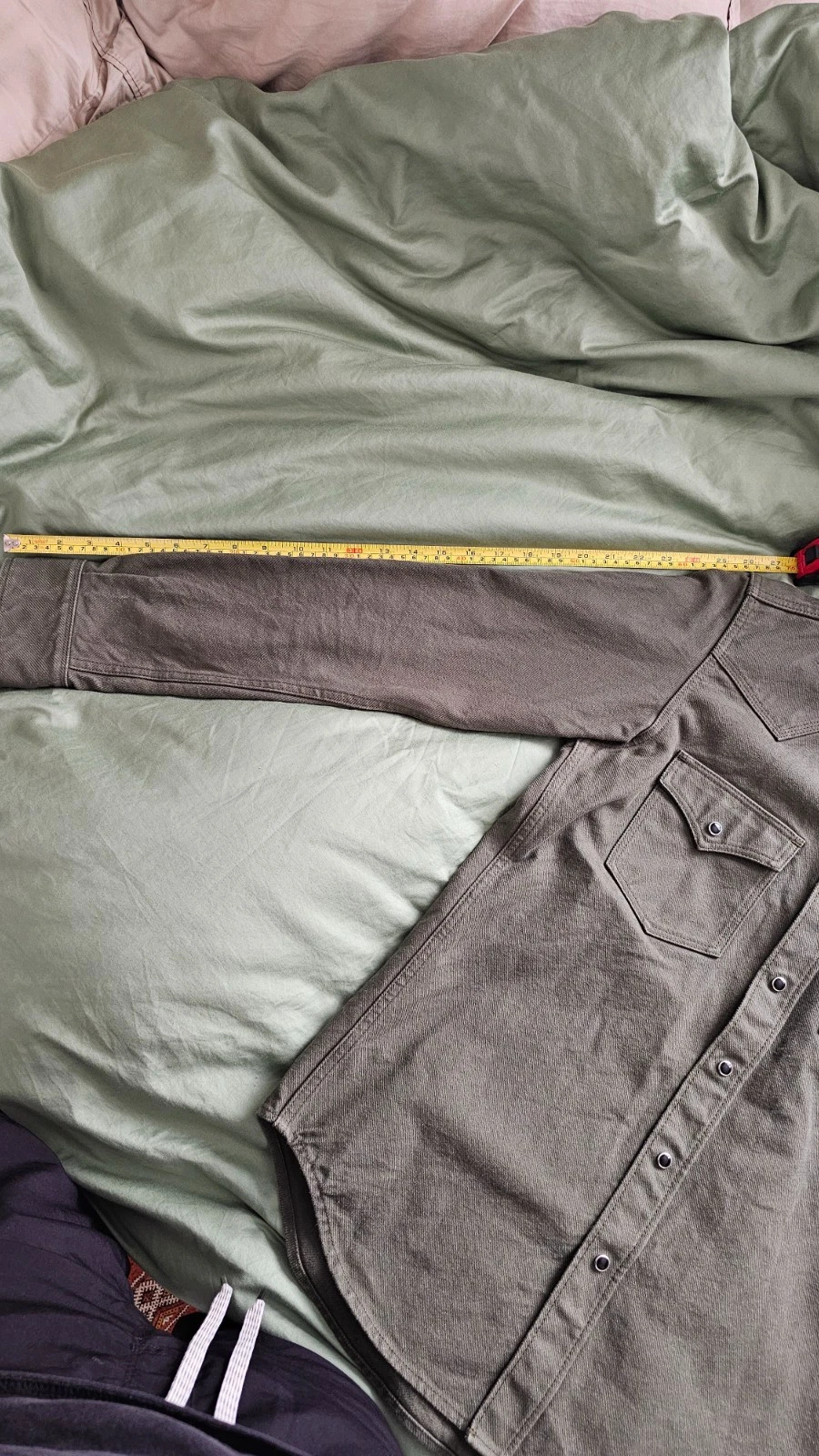 Iron Heart 13 oz Military Serge Snap Shirt size large - product detail image 12