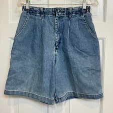 Vintage 90s Lee Womens 10 High Waisted Denim Jean Shorts