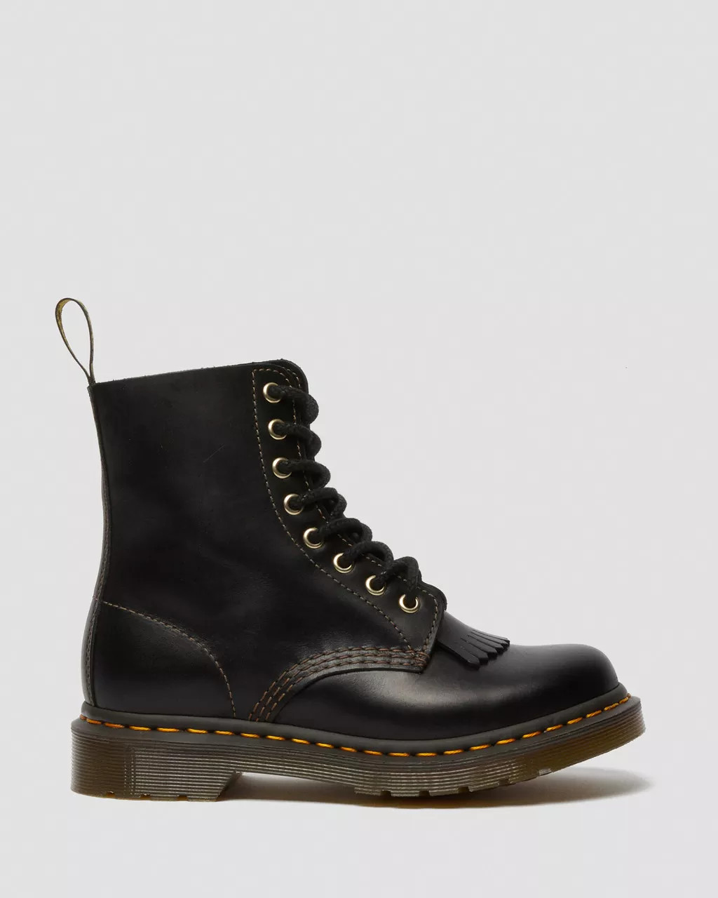 Dr. Martens Women's 1460 Pascal Black Abruzzo Boots US 7 RARE image 5