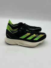 Adidas Adizero Adios Pro 3 Mens Sz 10.5 Core Black Solar Green Road Racing Shoes
