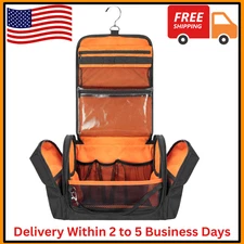 Tactical Toiletry Travel Bag for Men, Hanging Dopp Kit Hygiene Bag 1 Pack Black