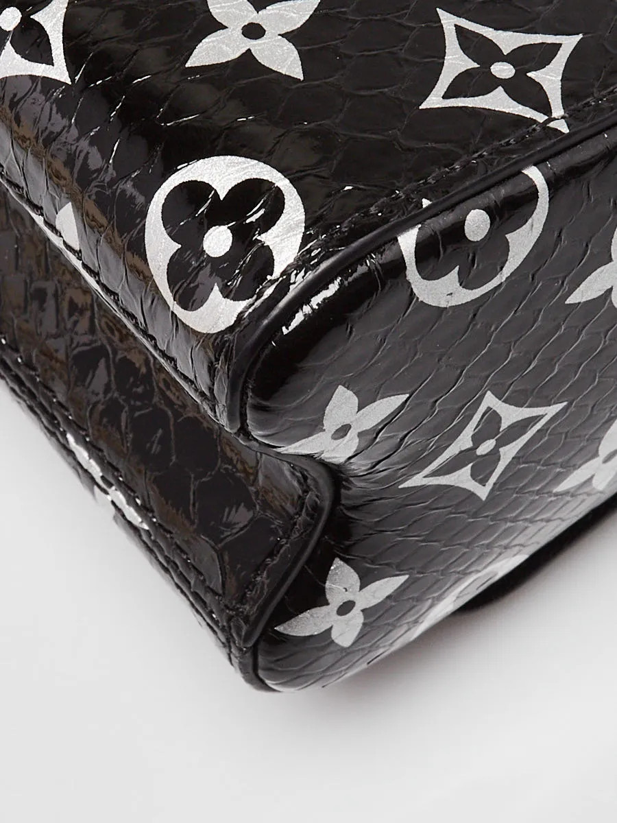 Louis Vuitton Black/Silver Monogram Python Twist … - image 3