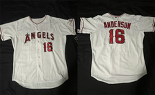 Reprint Collection Garret Anderson 16 Baseball Jersey New Polyester Men DW562