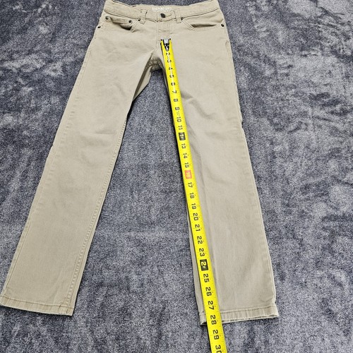 Levis Levi Strauss Jeans Womens 26 Short Beige Skinny Khaki Straight Stretch - Picture 6 of 8