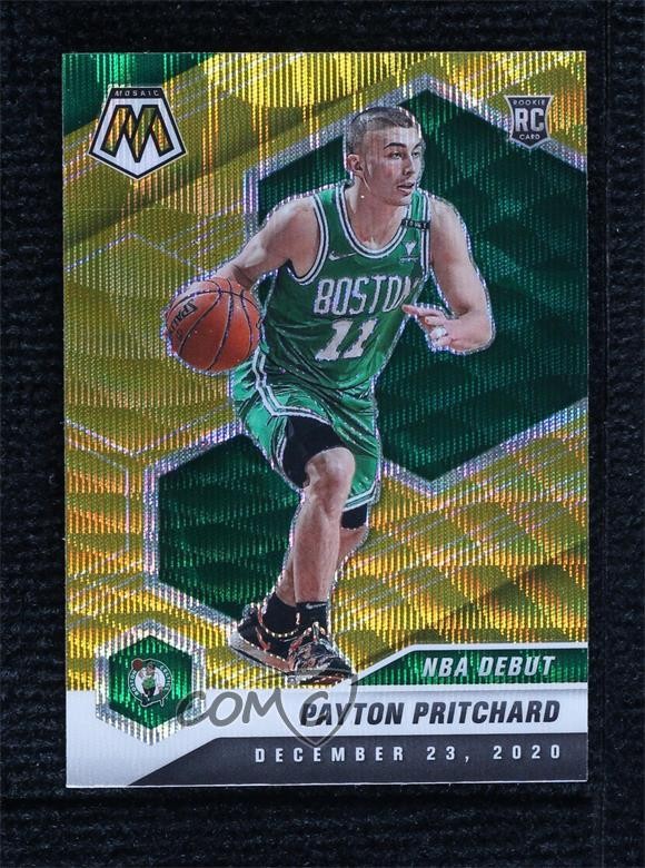 2020 Panini Mosaic NBA Debut Gold Wave Prizm Payton Pritchard #269 Rookie RC 7iu