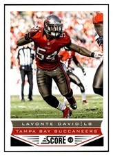 Lavonte David 2013 Score #206 Tampa Bay Buccaneers Football Card *308