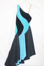 Curtain Call Lyrical Dance Costume Dress One Shoulder Size Adult Small