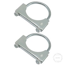 2 Pack 3 U-bolt Muffler Exhaust Clamps Stainless Steel Silencer Exhaust Clip 2 Pack 3 U-bolt Muffler Exhaust Clamps Stainless Steel Silencer Exhaust Clip