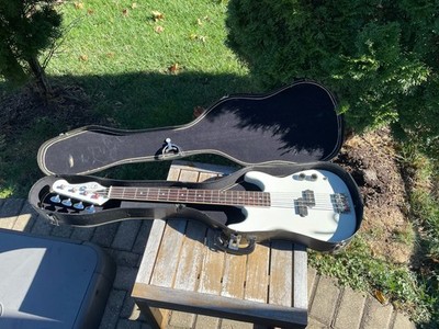 Vintage Kay White Starter Short Scale Electric Bass Guitar KB-15W