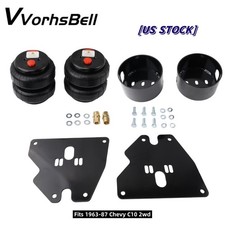 For 1963-87 Chevy C10 Front Bolt On Brackets 2600 Bags 12 Air Ride Fittings