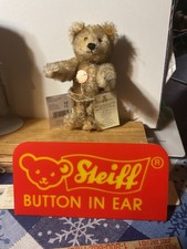 Steiff Decade Teddy Bear Petsy 029035 color beige with brown tips in Ex. Cond.
