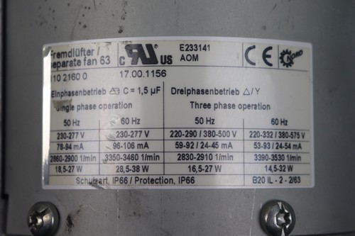 NORD SK 1SI31H-IEC63-63S/4 TFF Getriebemotor i=40 0,12KW 1335U/min Used - Picture 5 of 10