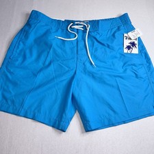 Trunks Surf and Swim Co Men's Swim Board Shorts Size XL Aqua Teal Zie Waist NEW