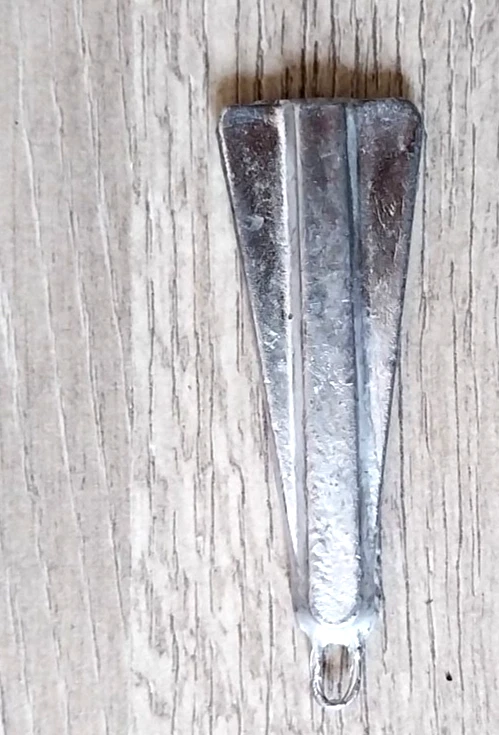 Heringsblei Brandungsblei Angelblei mit Öse 50g Hering Zander Aal NEU unbenutzt - Bild 2 von 4