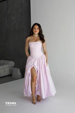 Aje Violette Bubble Hem Maxi Dress AU 12 US 8 Dusty Powder Pink Wedding Formal
