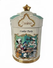 1998 Lenox Animated Classics Cookie Party Cookie Jar Canister Mickey Mouse