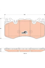 Brake Pad Set, disc brake TRW GDB1834