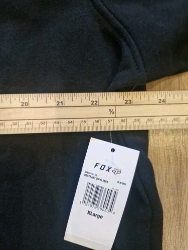 Fox Destrakt Fleece Zipped Hoodie UK XL. BNWT. - Picture 7 of 13