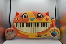 B Toys Meowsic Singing Orange Cat Piano Keyboard w/ Microphone