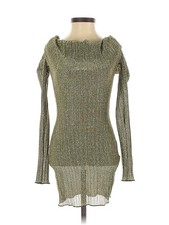 NWT PrettyLittleThing Women Gold Cocktail Dress 0