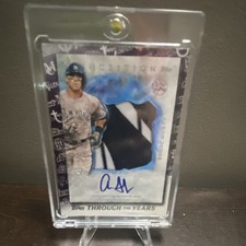 Topps Inception Autograph Jumbo Patch Rookie Card Aaron Judge New York Yankees